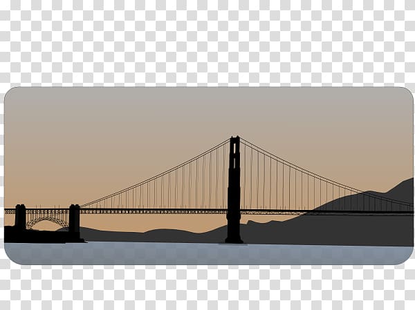 Golden Gate Bridge Bridge–tunnel Rectangle, Golden Gate bridge transparent background PNG clipart