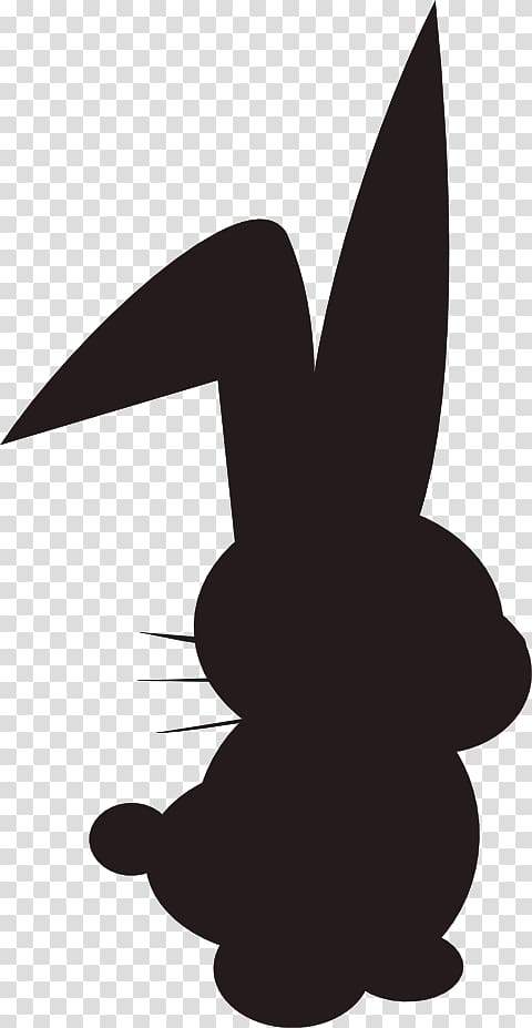 Easter Bunny Rabbit Silhouette , Easter transparent background PNG clipart