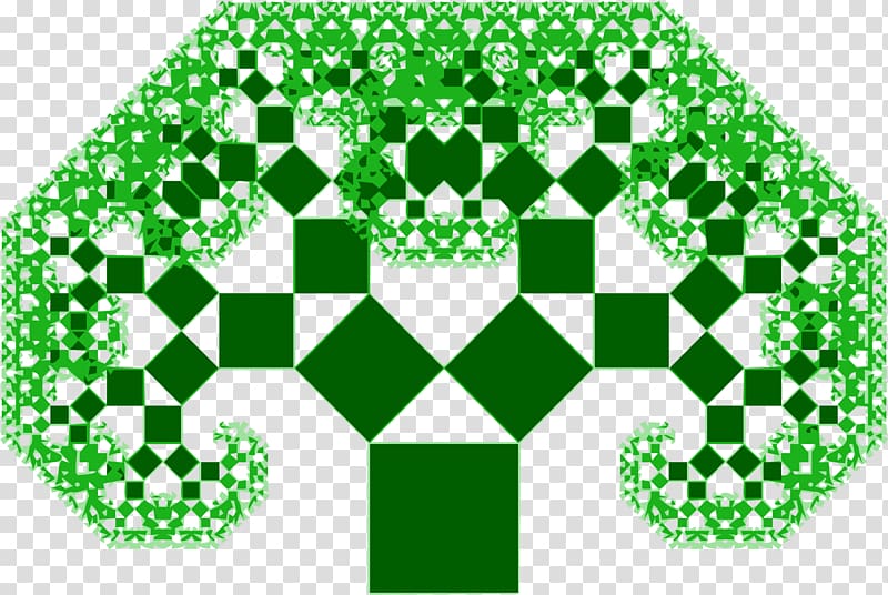 Computer Science Pythagoras tree Pythagorean theorem Fractal, love tree transparent background PNG clipart