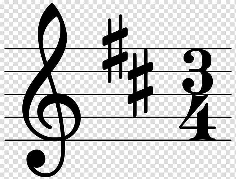 Key signature Time signature Bar Musical notation, thicken transparent background PNG clipart