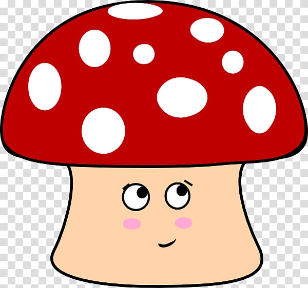 Mushroom The Smurfs Amanita muscaria Fungus , shy transparent background PNG clipart