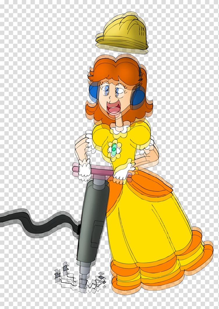 Jackhammer Cartoon Princess Daisy, others transparent background PNG clipart