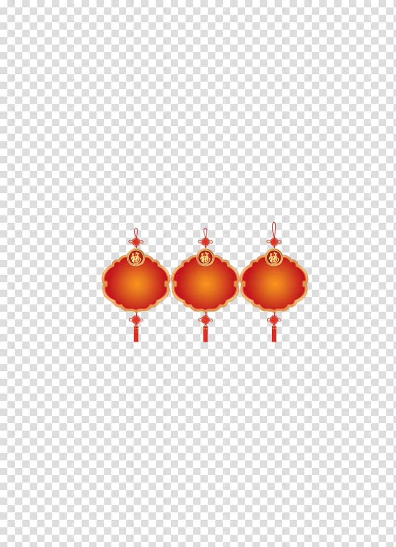 Lantern Festival Chinese New Year High-definition television, Chinese New Year red lanterns decorated HD Free matting material transparent background PNG clipart