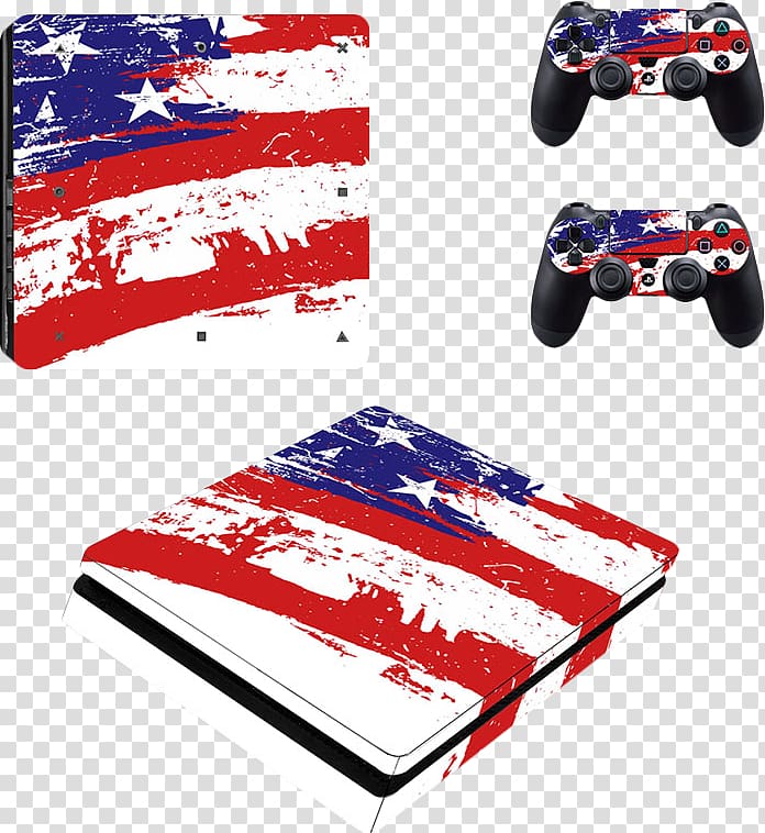 Flag of the United States Sony PlayStation 4 Slim Video Game Consoles, united states transparent background PNG clipart