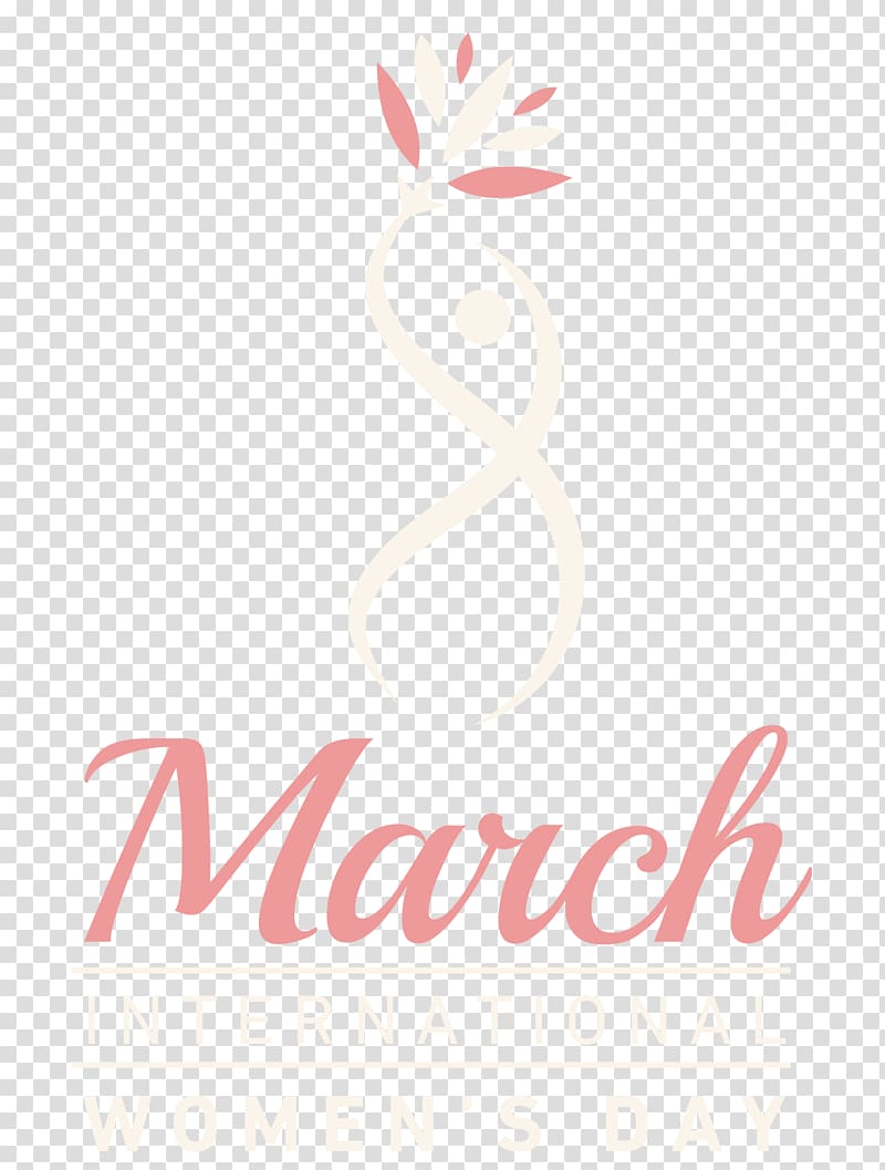 International Womens Day March 8 Greeting card Woman, Women\'s Day shape 38 font design transparent background PNG clipart