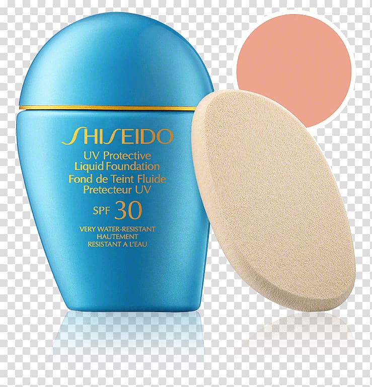 Lotion Sunscreen Factor de protección solar Shiseido Foundation, Uv Protection transparent background PNG clipart