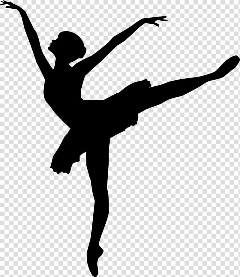 Ballet Dancer Silhouette, Silhouette transparent background PNG clipart