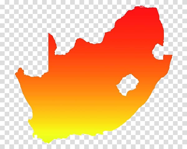 South Africa Scalable Graphics, Orange map of South Africa transparent background PNG clipart