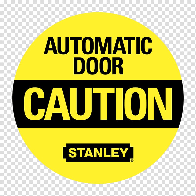 Caution Automatic door Logo Brand, caution transparent background PNG clipart