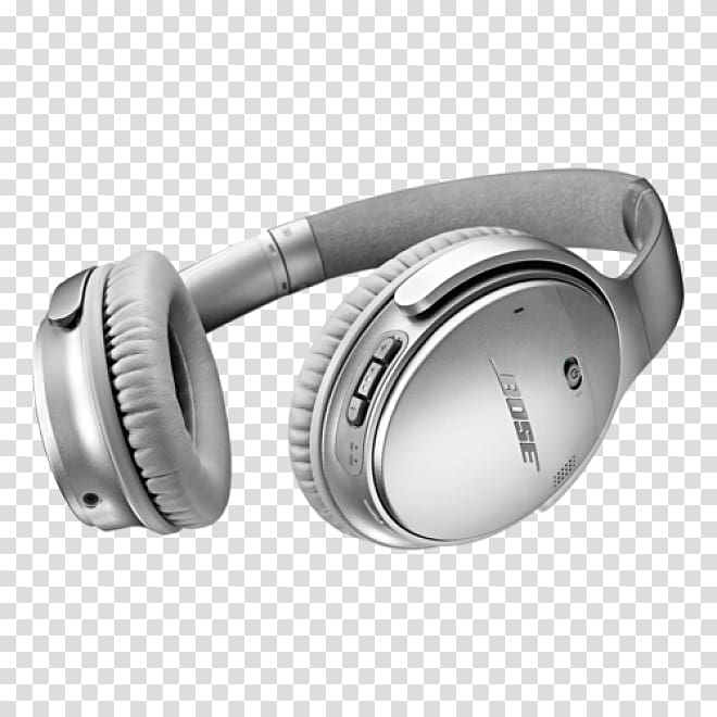 Noise-cancelling headphones Bose QuietComfort 35 Active noise control, headphones transparent background PNG clipart