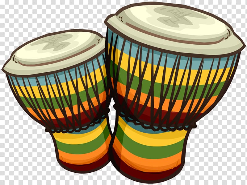 two tabla drums, Bongo drum Conga Djembe , drum transparent background PNG clipart