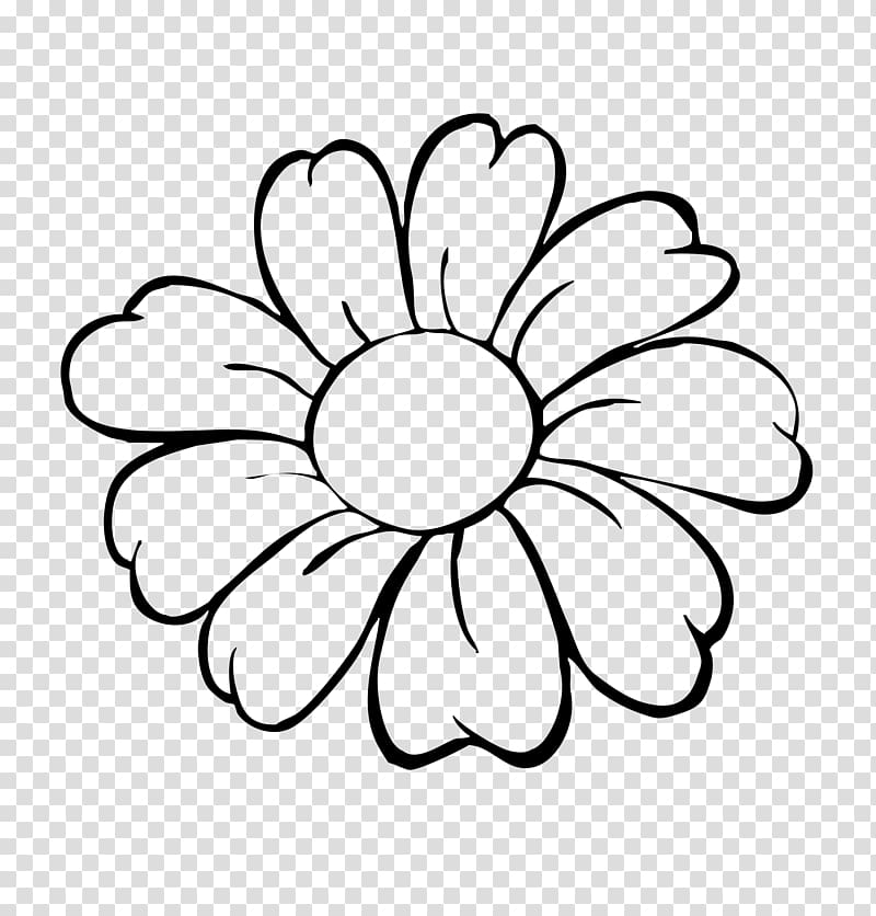 Coloring book Flower garden Common daisy Adult, flower transparent background PNG clipart