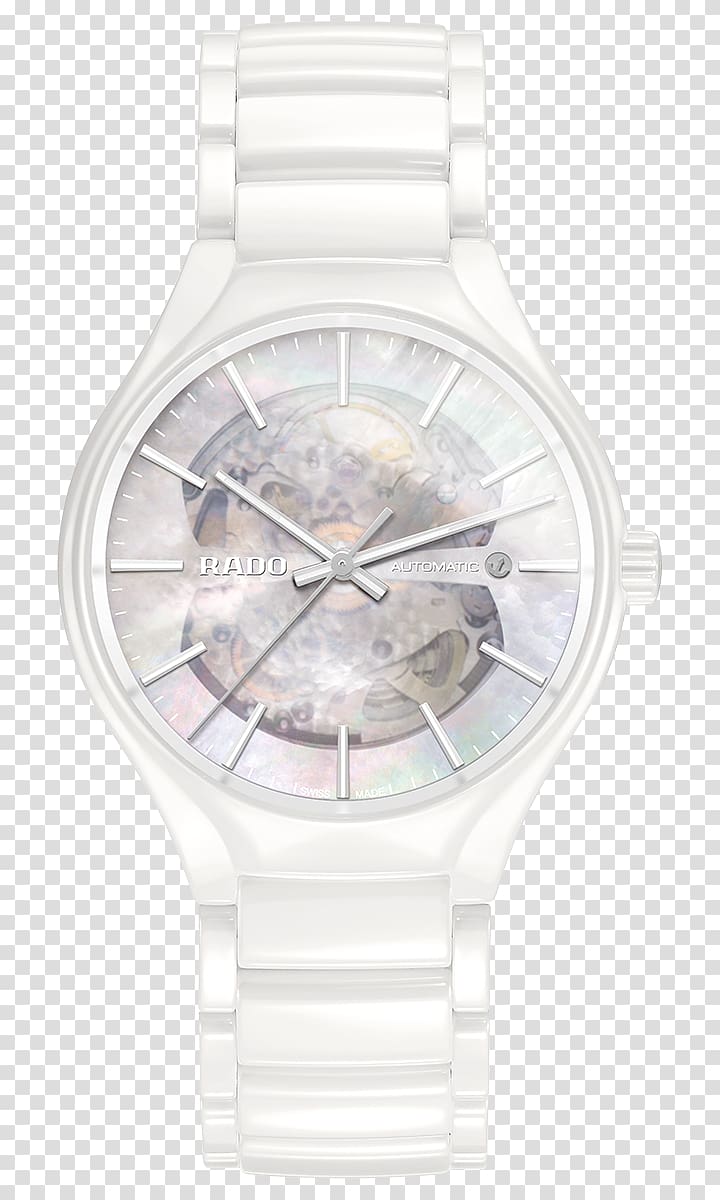 Rado Watch Movement Bracelet ETA SA, White mechanical watch radar watch watches female form transparent background PNG clipart
