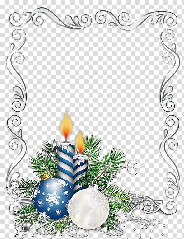 Borders and Frames Christmas ornament Candle , christmas transparent background PNG clipart