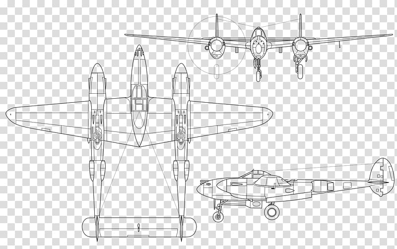 Lockheed P-38 Lightning Airplane English Electric Lightning Second World War Fighter aircraft, FIGHTER JET transparent background PNG clipart