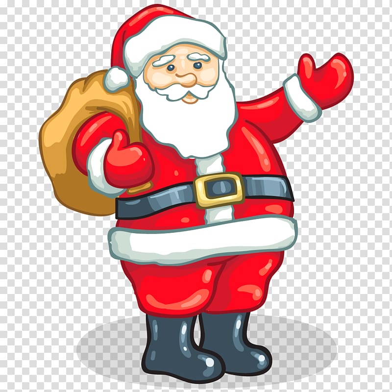 Santa Claus Father Christmas Gift , Santa transparent background PNG clipart