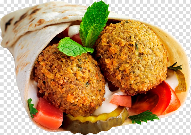 shawarma dish, Falafel Wrap Pita Shawarma Lebanese cuisine, kebab transparent background PNG clipart