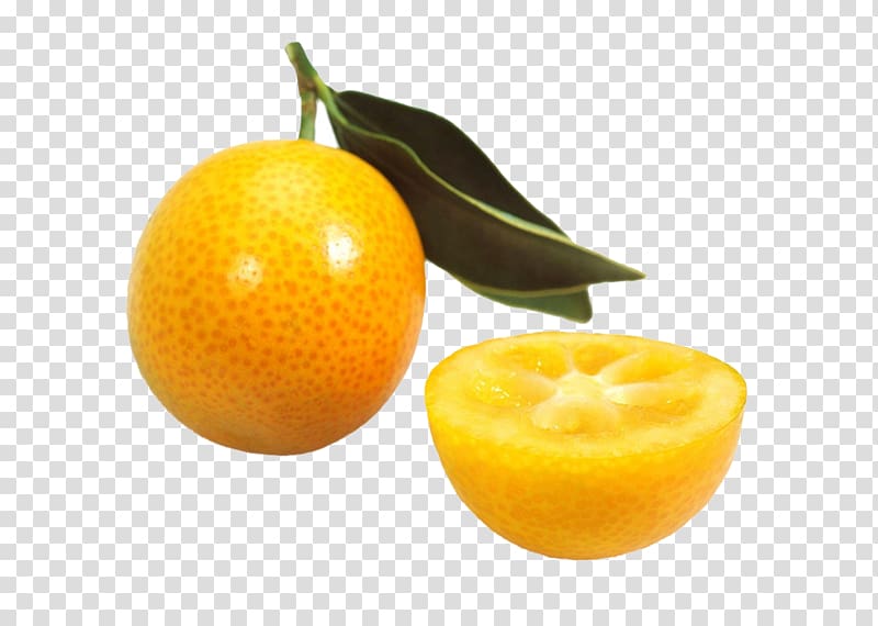 Clementine Tangerine Volkamer lemon Kumquat, Delicious lemon material transparent background PNG clipart