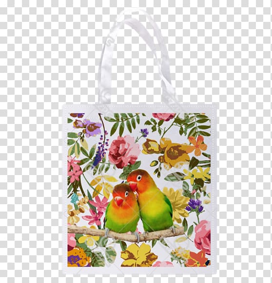 Paper Cloth Napkins Tote bag Still life Flower, lovebird transparent background PNG clipart