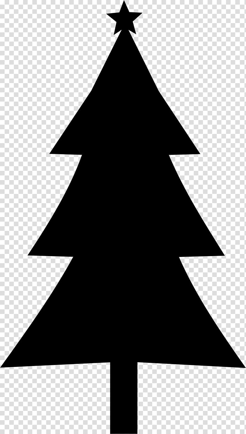 Christmas tree Silhouette , fir-tree transparent background PNG clipart