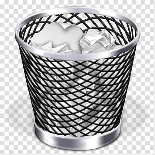 Macintosh Trash Recycling bin Waste container Computer file, Recycle bin transparent background PNG clipart