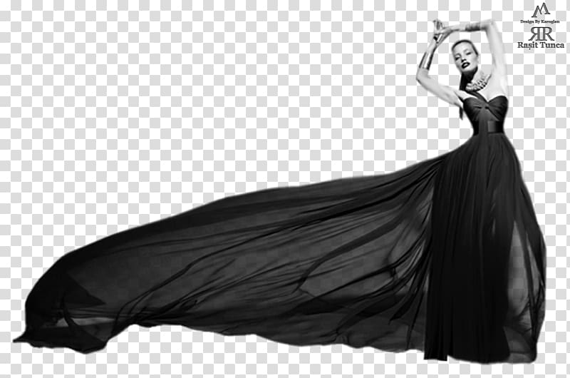 Gown Robe Shoulder Ankle Knife, woman black transparent background PNG clipart