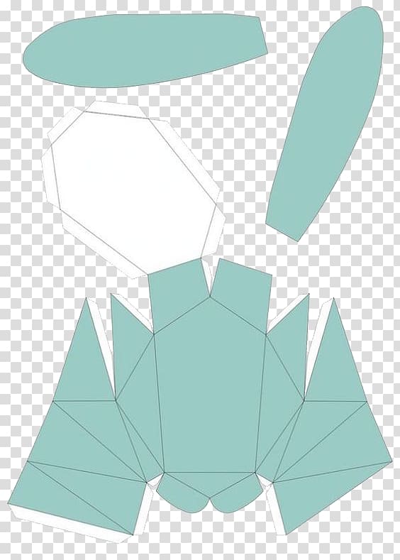 Paper model Easter Bunny Rabbit, rabbit transparent background PNG clipart