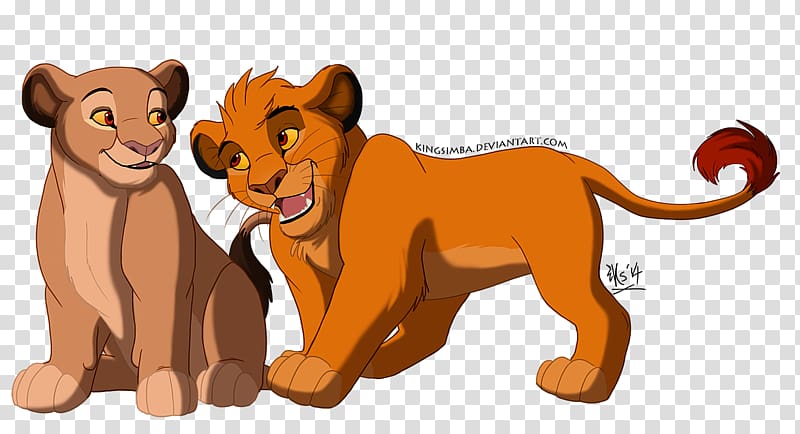 Lion Sarabi Mufasa Art Scar, childhood sweethearts transparent background PNG clipart