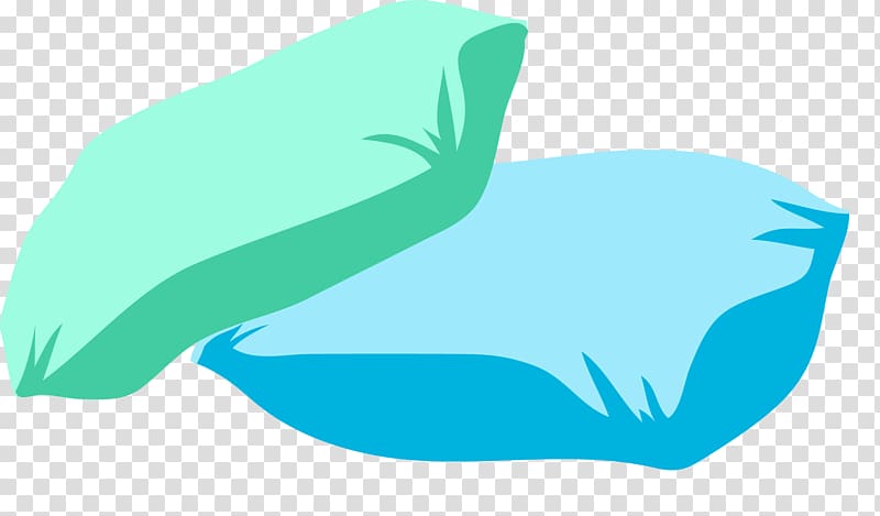 Blue Illustration, Hand-painted blue pillow transparent background PNG clipart