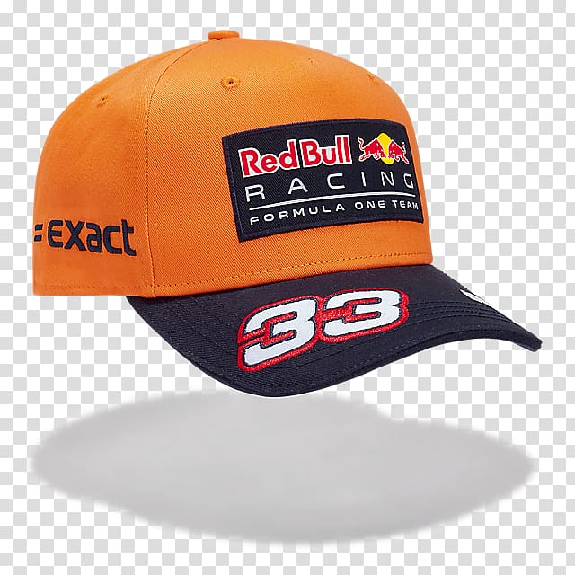 Baseball cap Red Bull Racing Formula 1, Max Verstappen transparent background PNG clipart