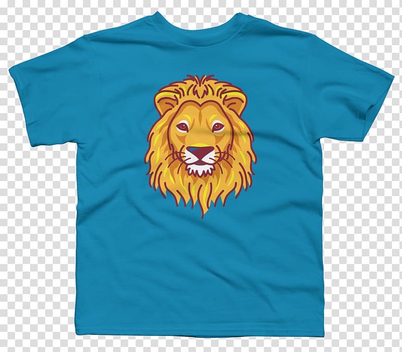 T-shirt Clothing Sleeve Outerwear, Lions Head transparent background PNG clipart