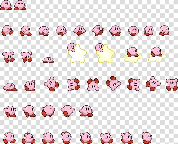 Sprite Kirby Desktop 2D computer graphics Animated film, Mario Hoops 3on3 transparent background PNG clipart