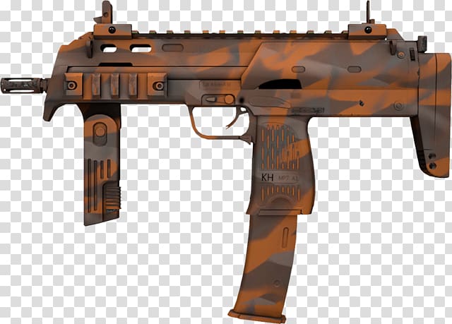 Counter-Strike: Global Offensive Heckler & Koch MP7 Weapon Submachine gun, weapon transparent background PNG clipart
