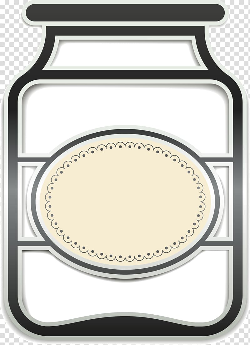 Canning Drawing , Black line glass bottle transparent background PNG clipart