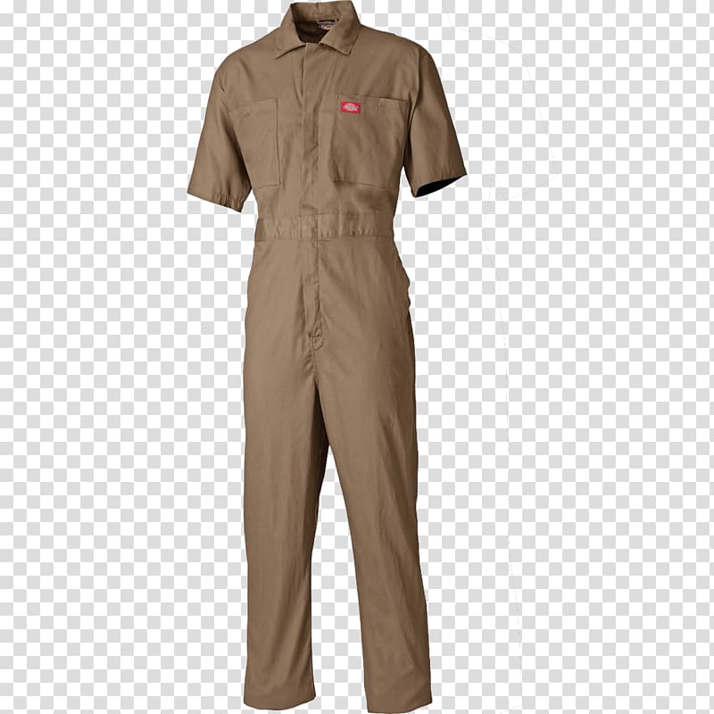 Overall Slip Sleeve Workwear Boilersuit, zipper transparent background PNG clipart