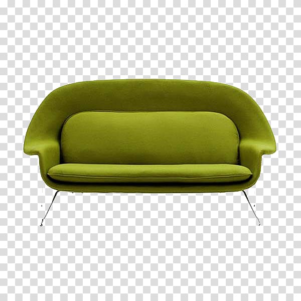 Womb Chair Eames Lounge Chair Architect Charles and Ray Eames, Green sofa creative ideas transparent background PNG clipart