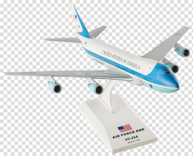 Airplane Model aircraft Air Force One Boeing VC-25 White House, planes transparent background PNG clipart