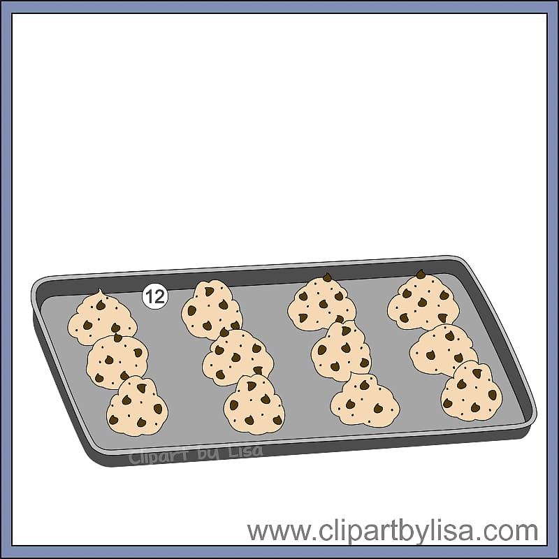 tray of cookies clipart