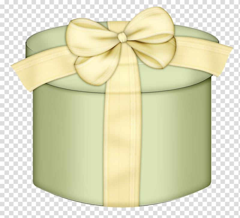 yellow ribbon gift box illustration, Gift Box Paper Birthday , Green Round Gift Box transparent background PNG clipart