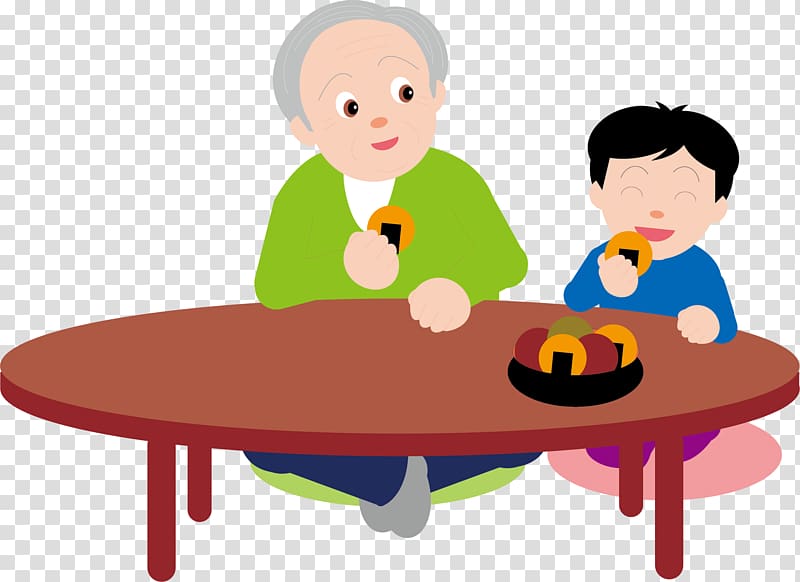 Child Old age Cartoon, Table element transparent background PNG clipart