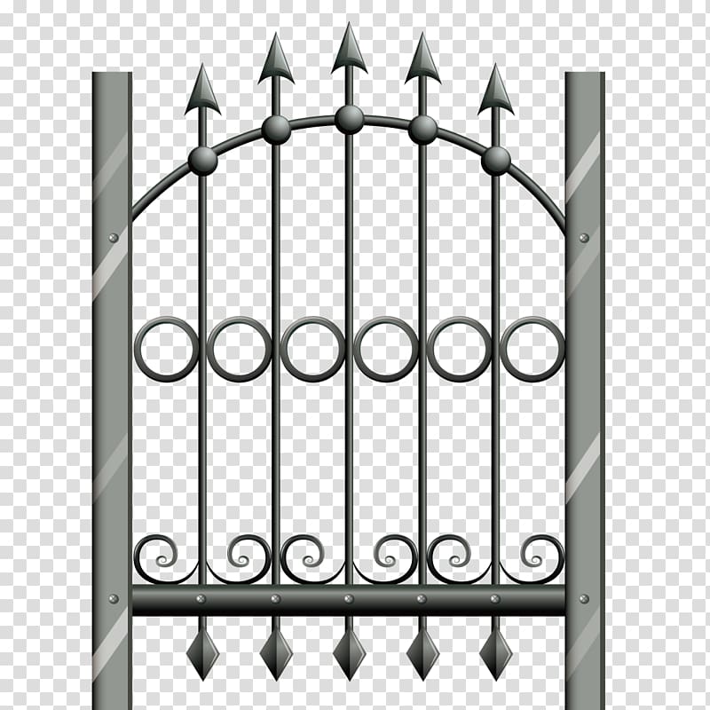 Euclidean Fence Iron, wrought iron fence transparent background PNG clipart