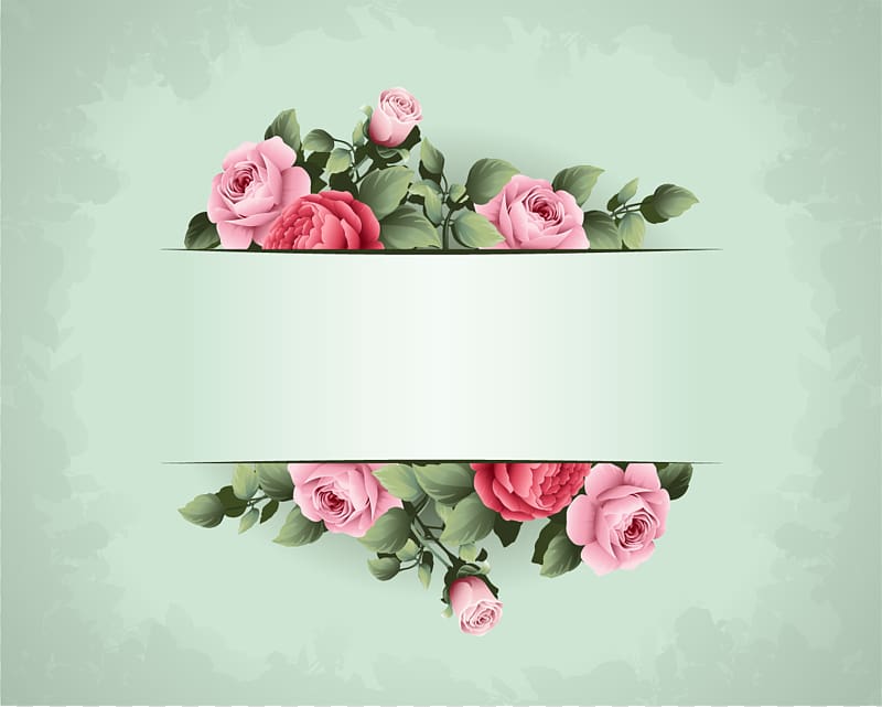 pink and red floral border, Flower frame Idea , Wedding green background transparent background PNG clipart