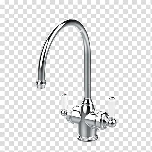 Faucet Handles & Controls Instant hot water dispenser Sink Brushed metal Mixer, sink transparent background PNG clipart