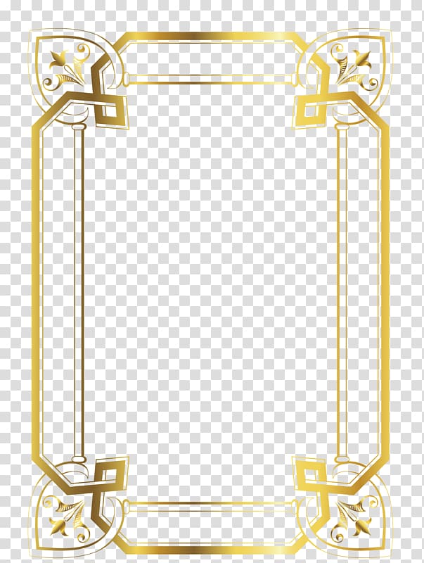 brown border , , Gold frame transparent background PNG clipart