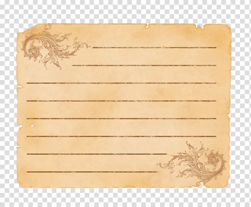 Paper Wood Material /m/083vt Rectangle, old paper transparent background PNG clipart