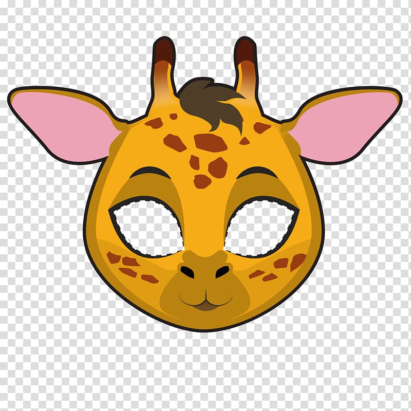 Northern giraffe Drawing illustration Illustration, Sika deer mask transparent background PNG clipart