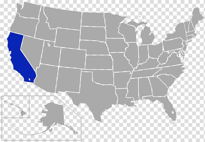 Confederate States of America Blank map California U.S. state, map transparent background PNG clipart