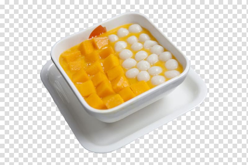 Coffee Fruit salad Dish Dessert, Square in mango dumplings and assorted cold dishes transparent background PNG clipart