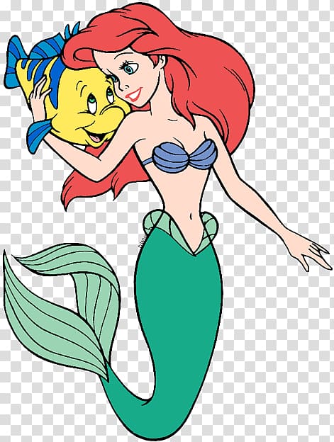 Mermaid Ariel Flounder La sirenita y otros cuentos Scuttle, Mermaid transparent background PNG clipart
