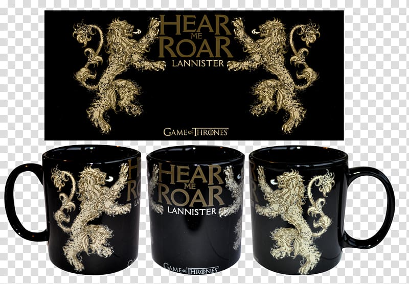 Coffee cup Daenerys Targaryen Mug House Lannister, mug transparent background PNG clipart